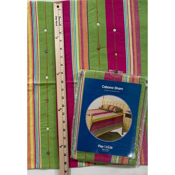 Pier 1 Kids Cabana Sham Standard Pillow Sham 5 Available SKU 009496963 NWT 0118 - Picture 5 of 7